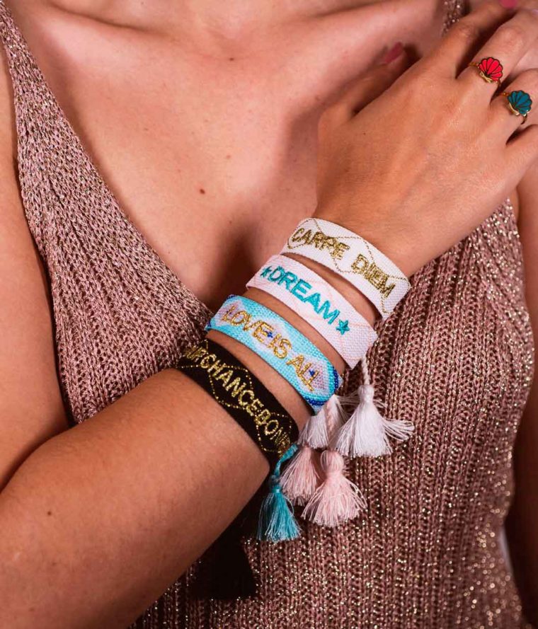 Bracelet tissé “Amore” – Image 2