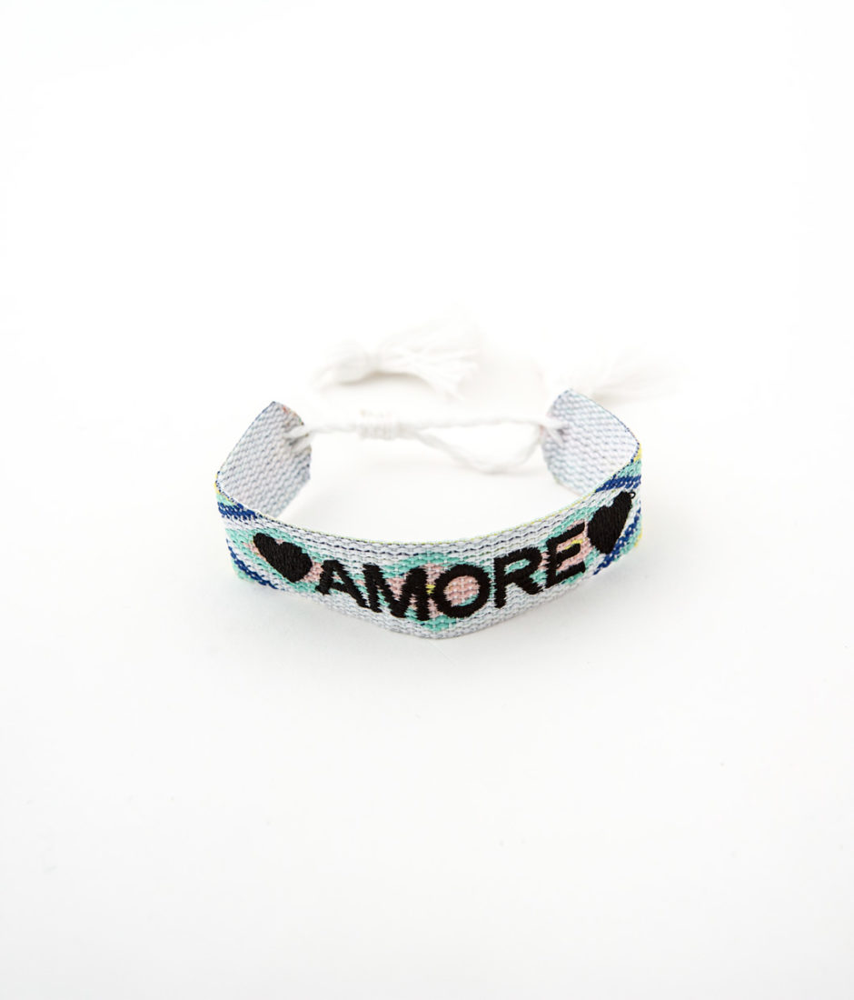 Bracelet tissé “Amore”
