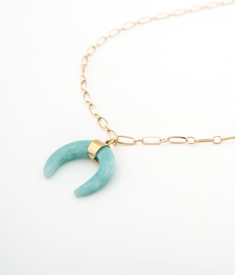 Sautoir Horn Amazonite
