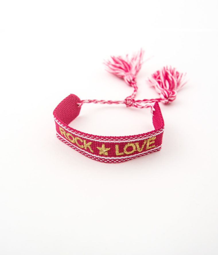 Bracelet tissé "Rock Love"