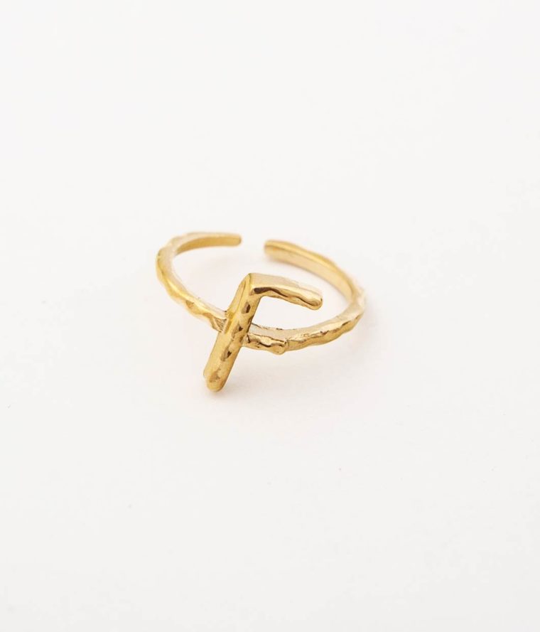 Bague Letter "F"