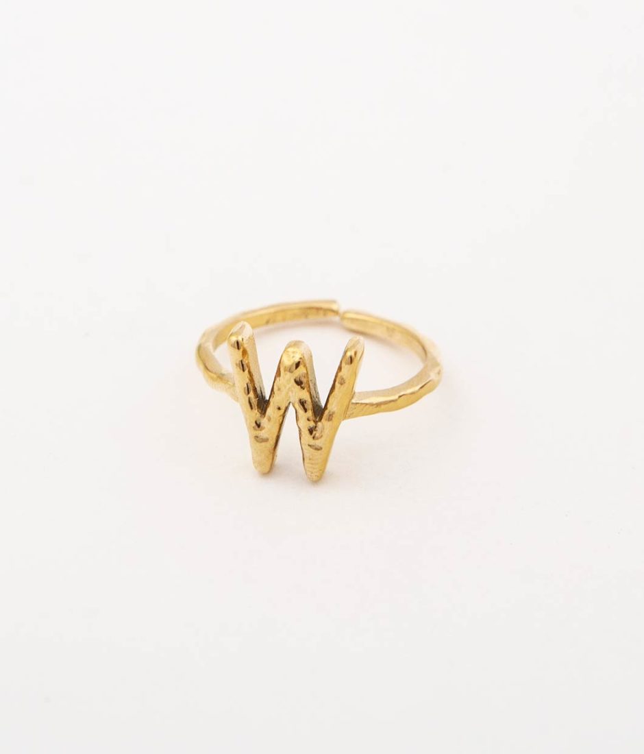 Bague Letter "W"