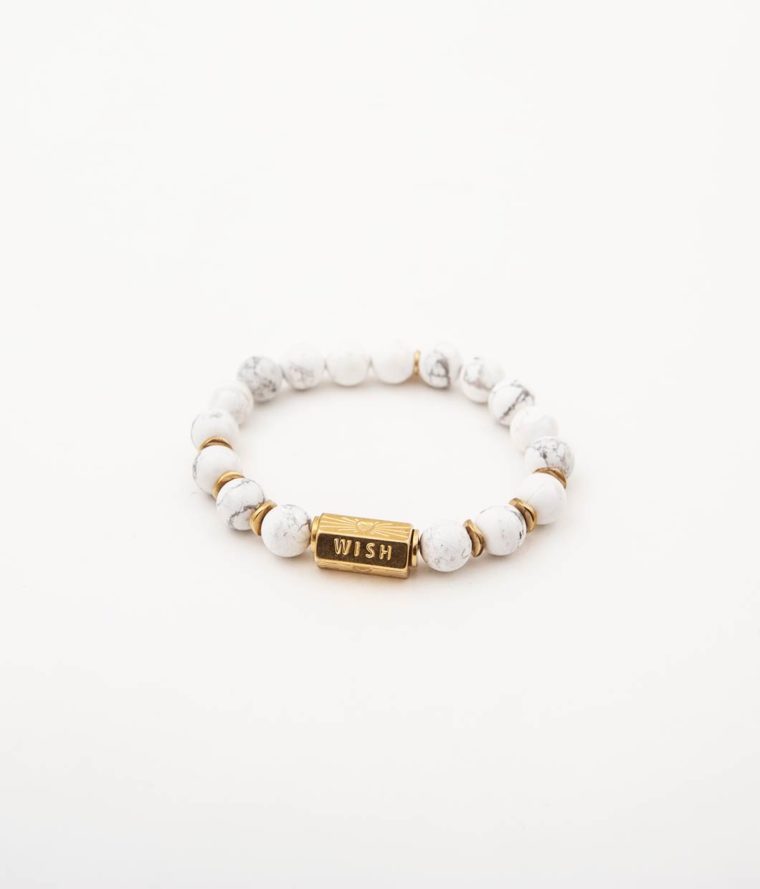 Bracelet porte-bonheur Howlite