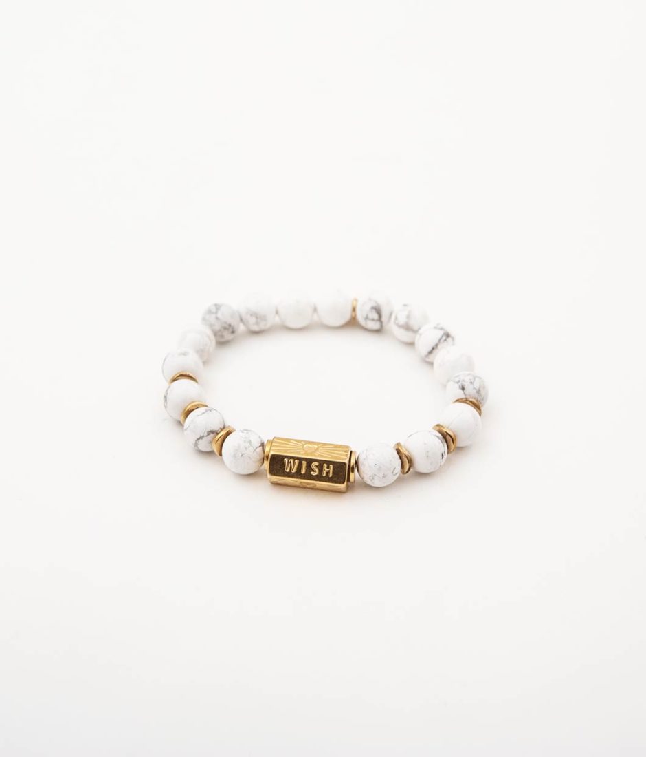 Bracelet porte-bonheur Howlite