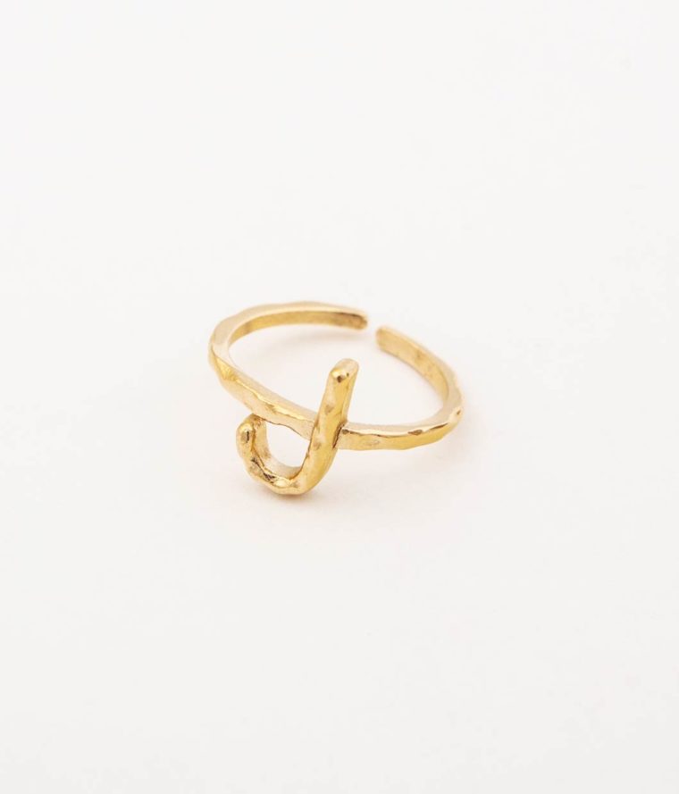Bague Letter "J"