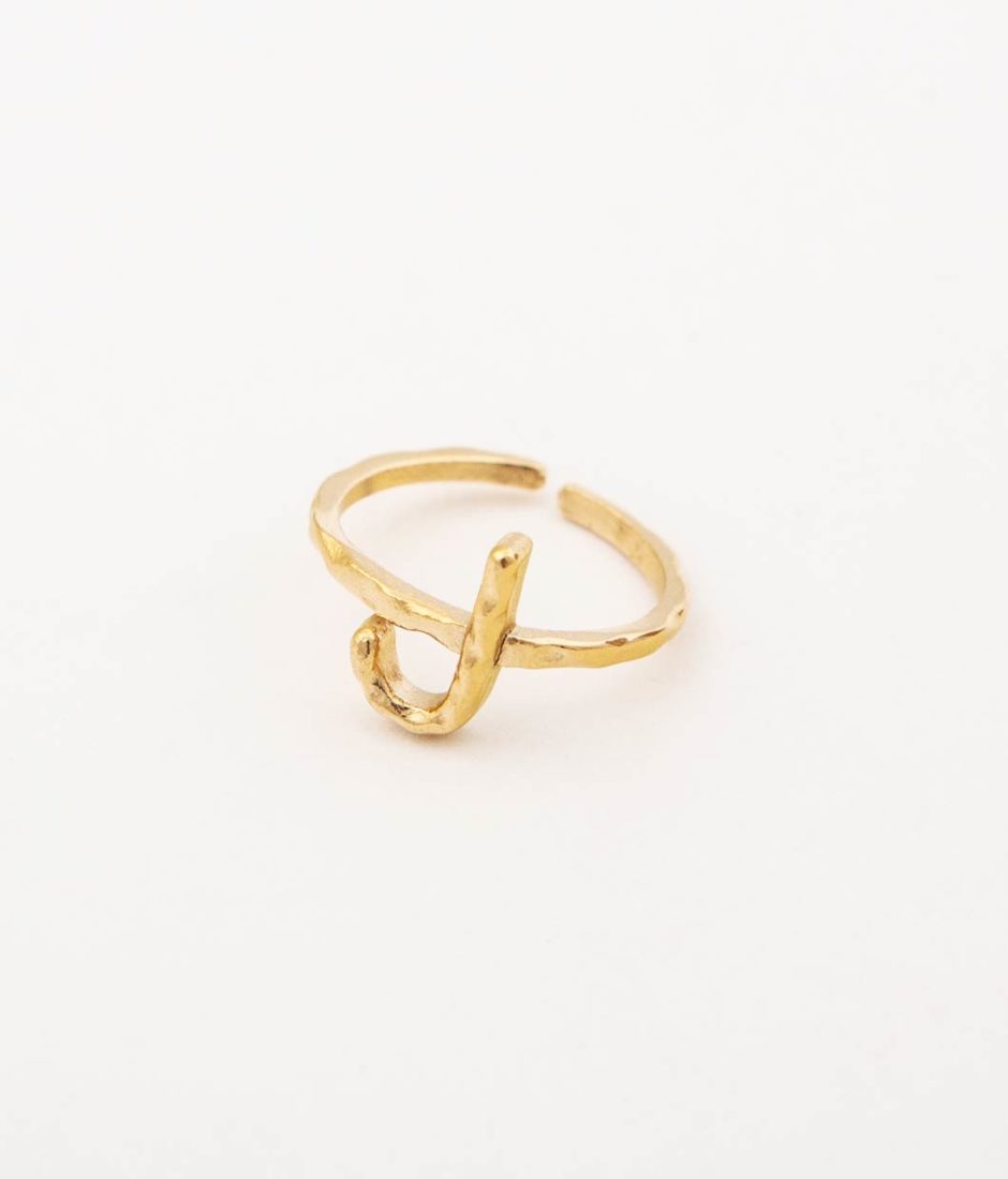 Bague Letter "J"