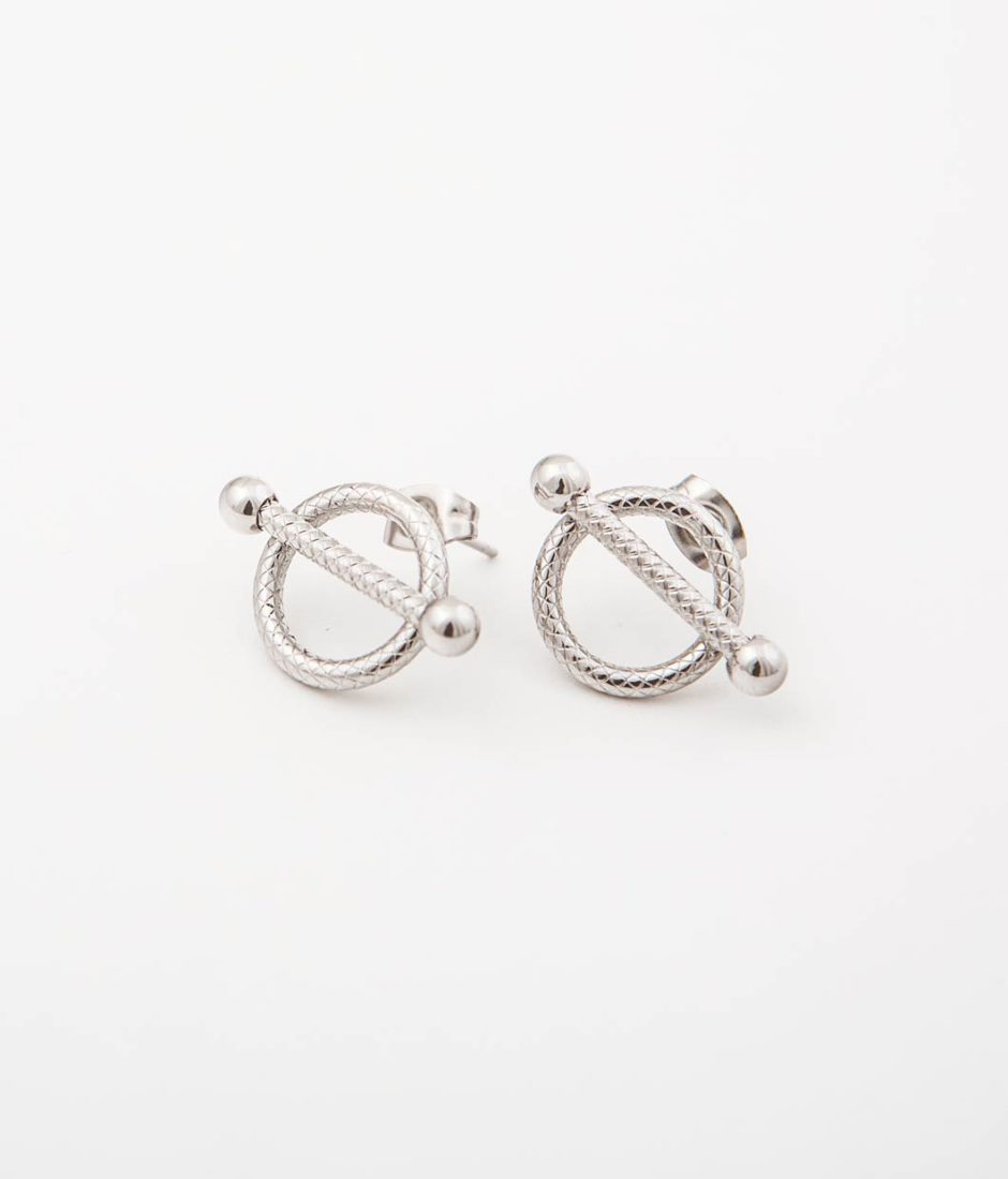 Boucles d'oreilles Rounded Silver