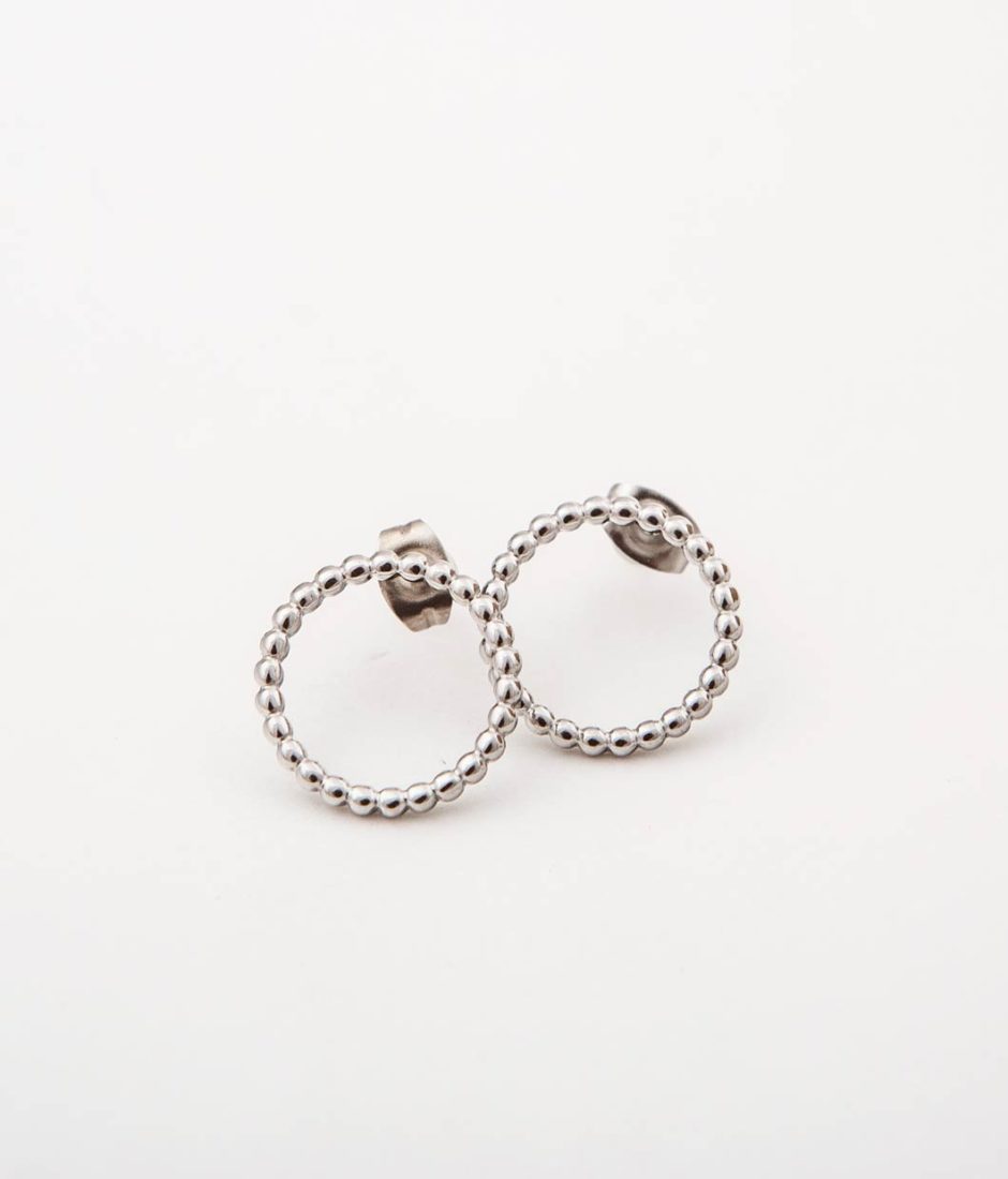 Boucles d'oreilles Rounded Silver