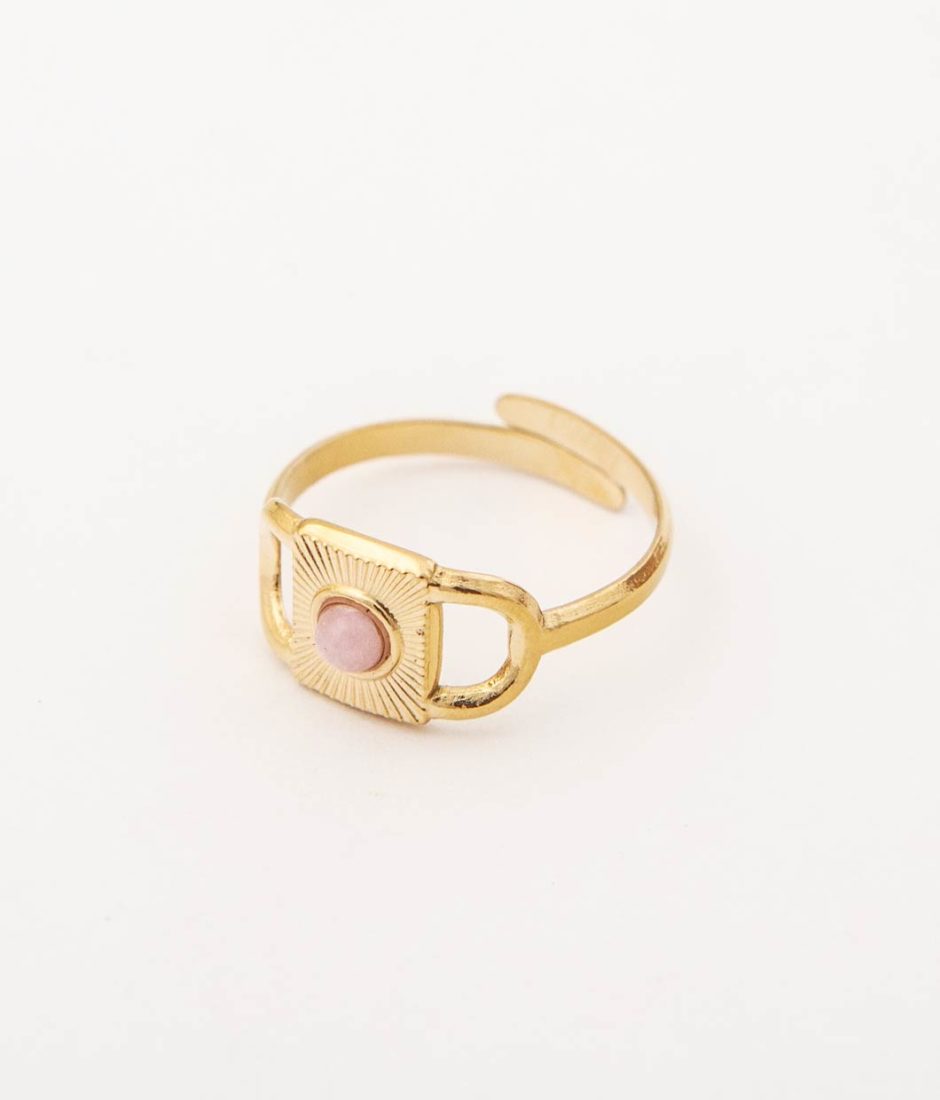 Bague Lock Quartz Rose