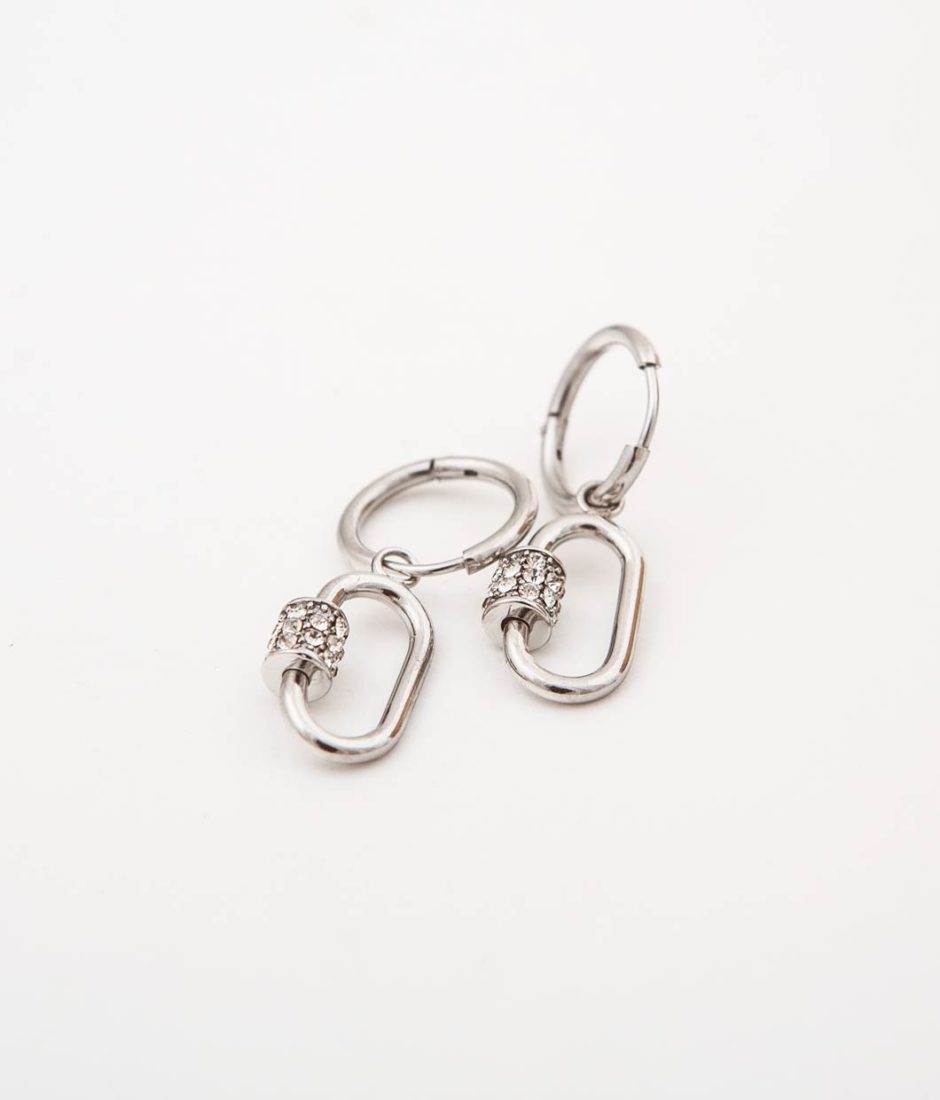 Mini Créoles Silver Strass