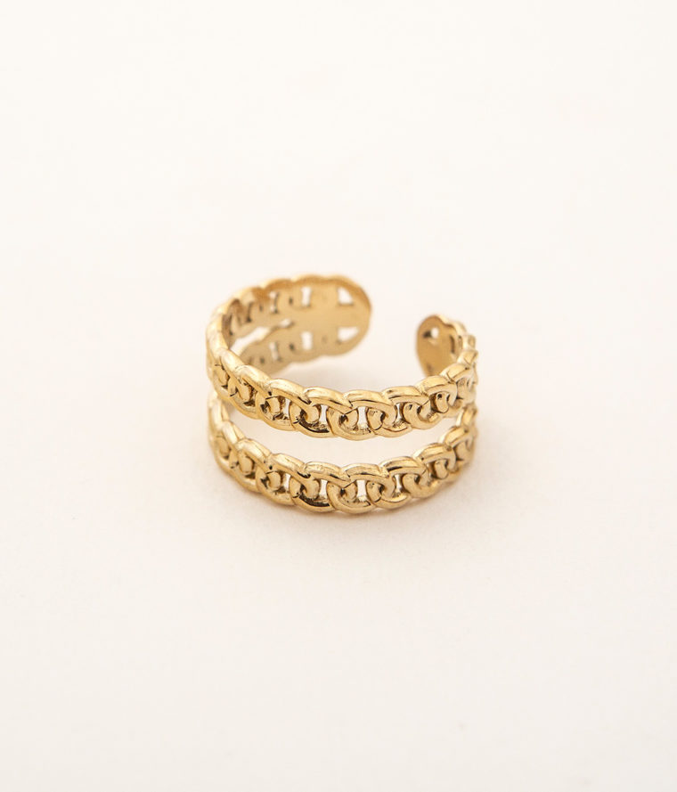 Bague double maille