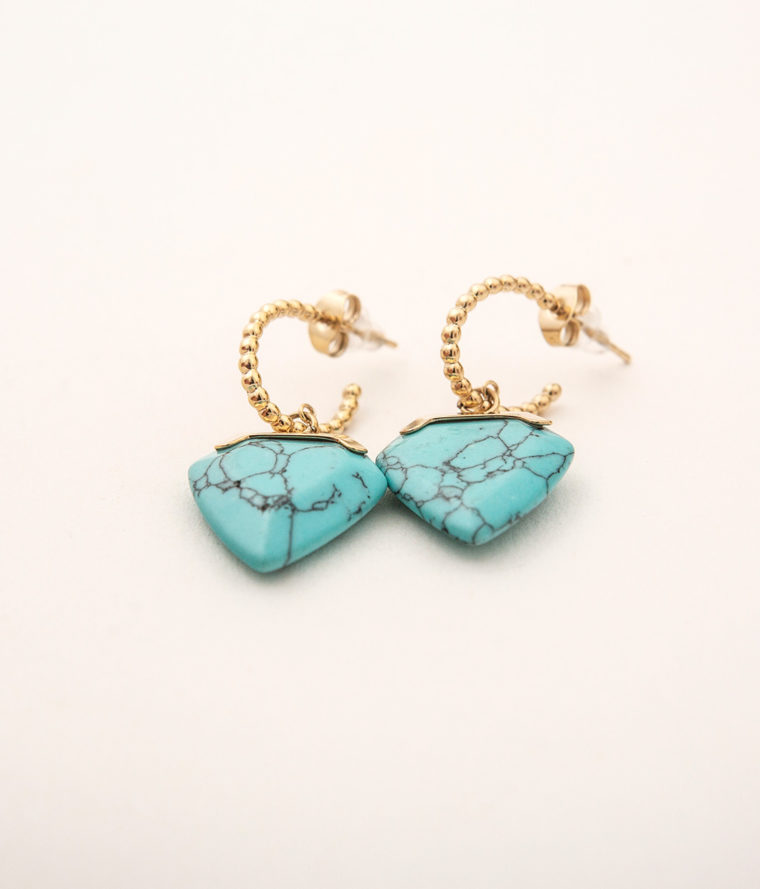 Mini Créoles Turquoise