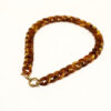 collier maillons acrylique brown