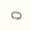 bague green pearls