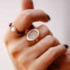 bague purple pearls