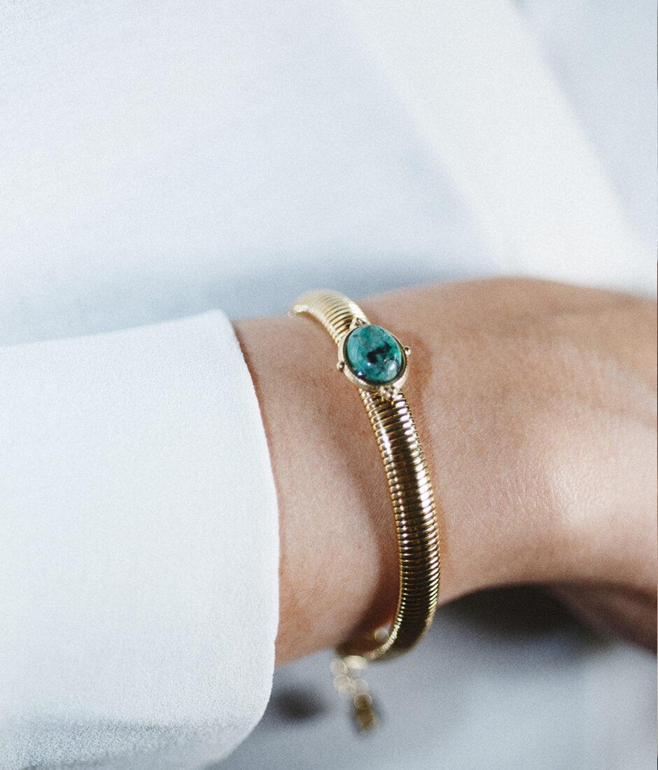 bracelet oval green
