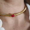 choker oval pink
