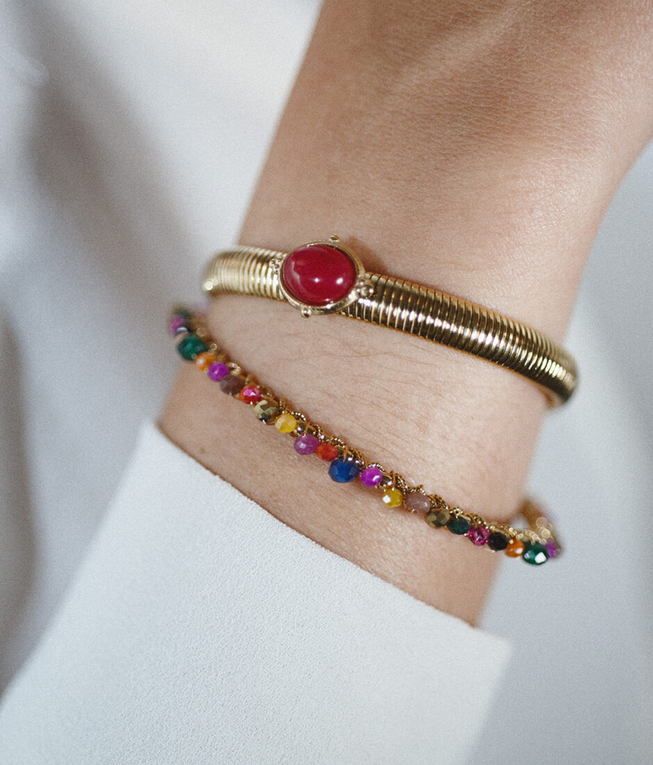 bracelet oval pink