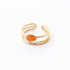 bague chaine orange