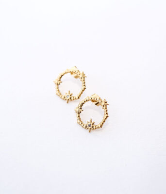 boucles d'oreilles strass