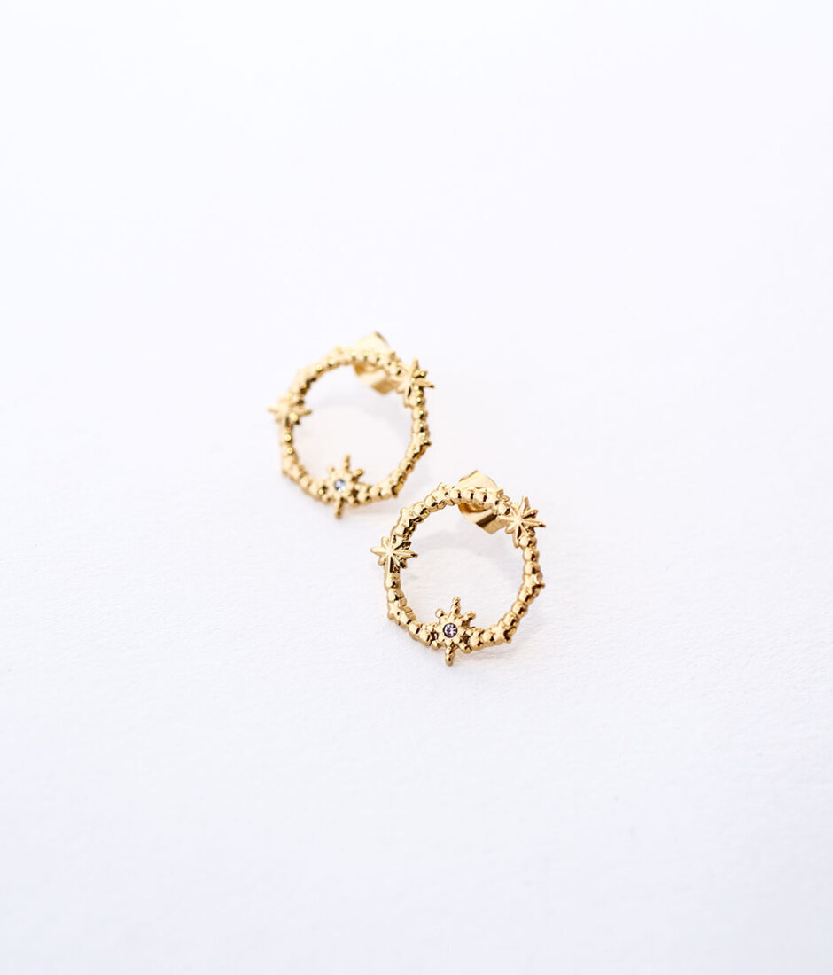 boucles d'oreilles strass