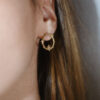 boucles d'oreilles strass