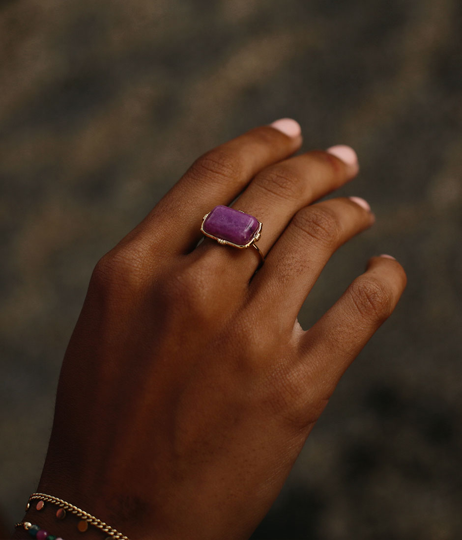 bague améthyste