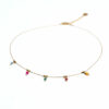 collier perles colorées