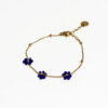 bracelet perles fleurs