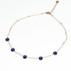 collier perles fleurs