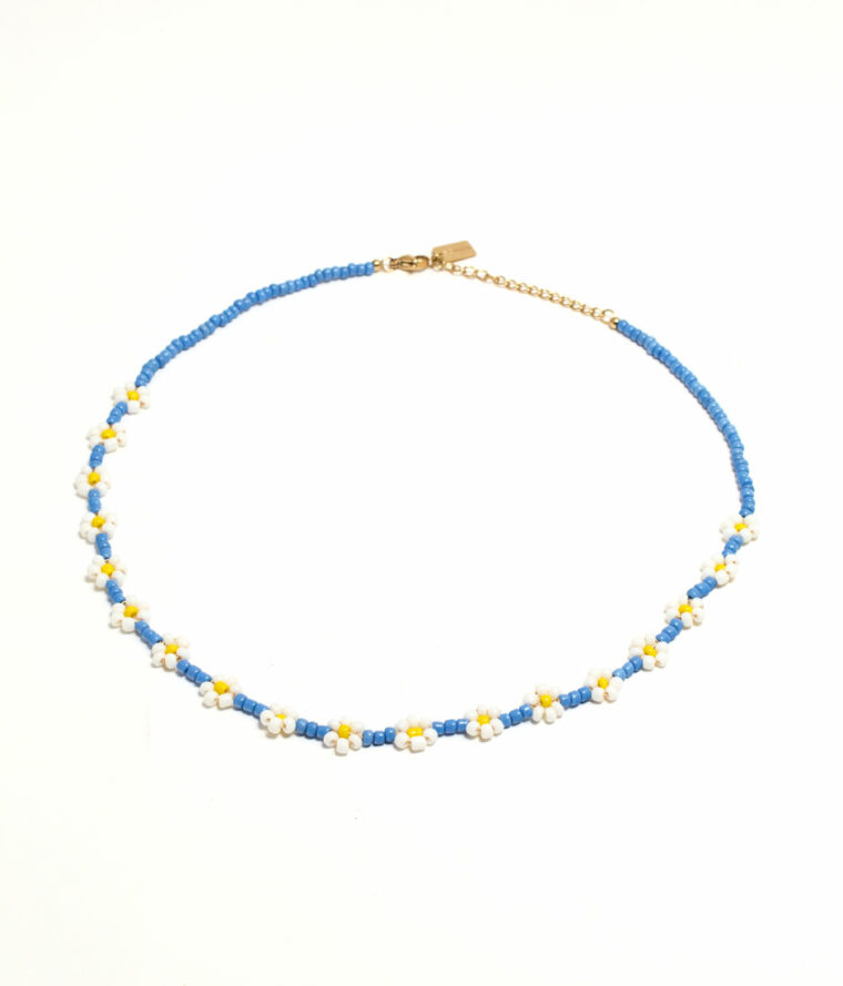 Collier Fleurs en perles