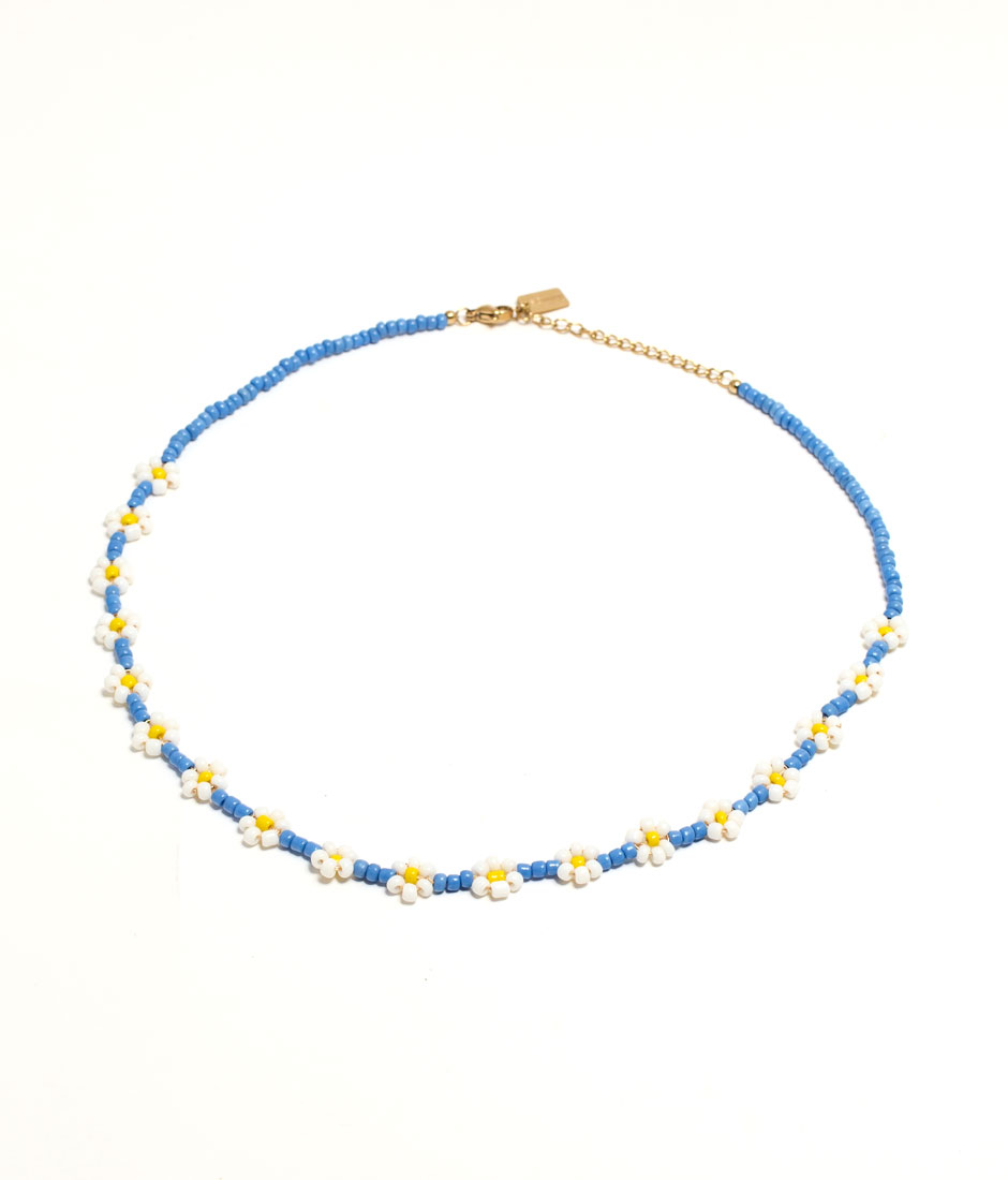 Collier Fleurs en perles