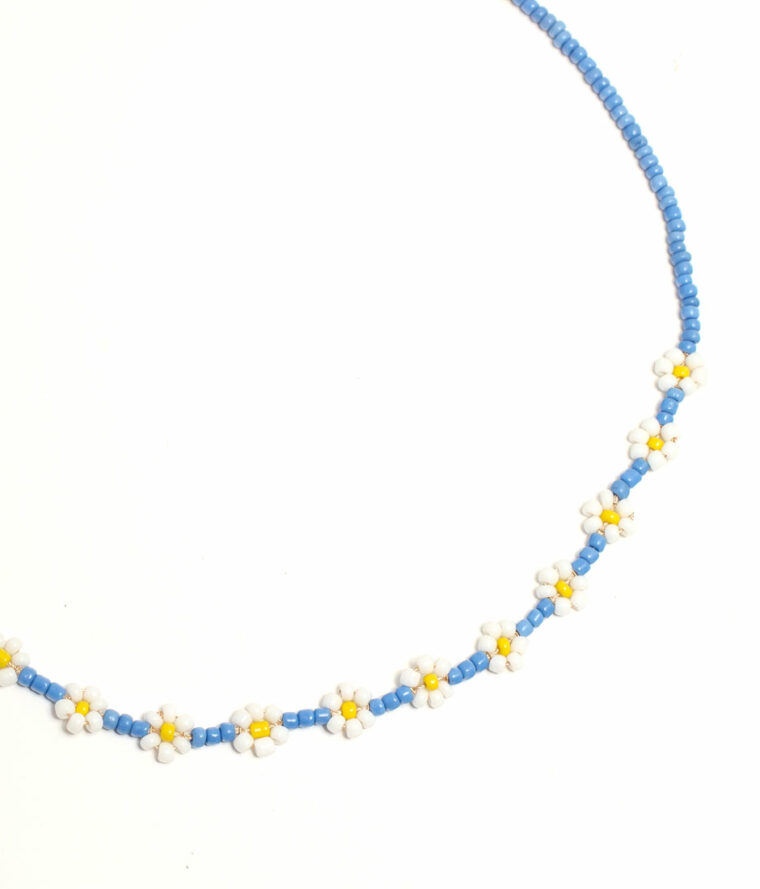 Collier Fleurs en perles