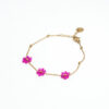 bracelet perles fleurs