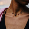 collier pierres naturelles nacre