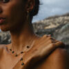 collier bracelet perles fleurs
