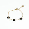 bracelet perles fleurs