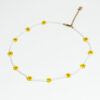collier perles fleurs