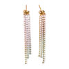 Boucles d'oreilles pendantes strass