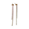 Boucles d'oreilles pendantes strass