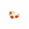 Bague strass orange