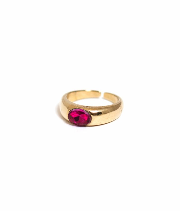 bague jonc strass