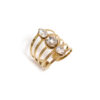Bague multirang strass