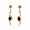 boucles d'oreilles pendantes serpent