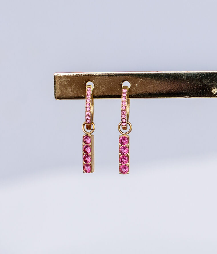 mini créoles strass