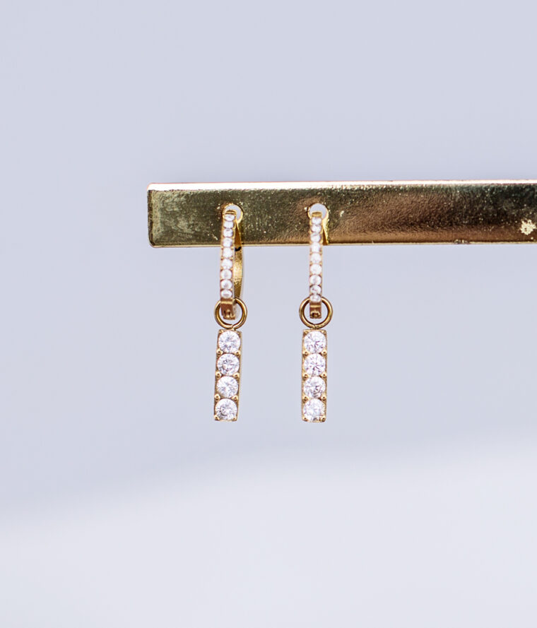 mini créoles strass
