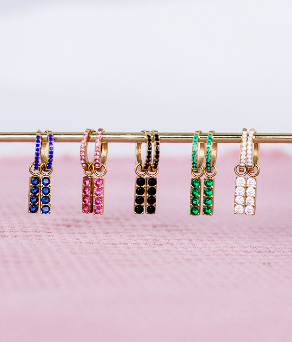 mini créoles strass