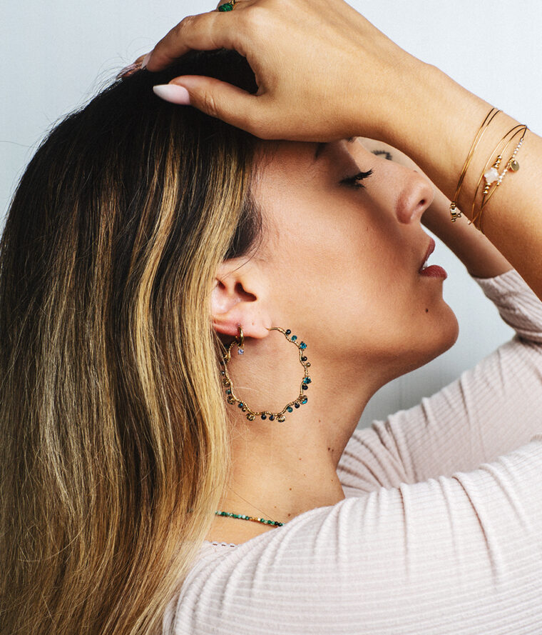 Créoles Pearls & Strass – Image 7