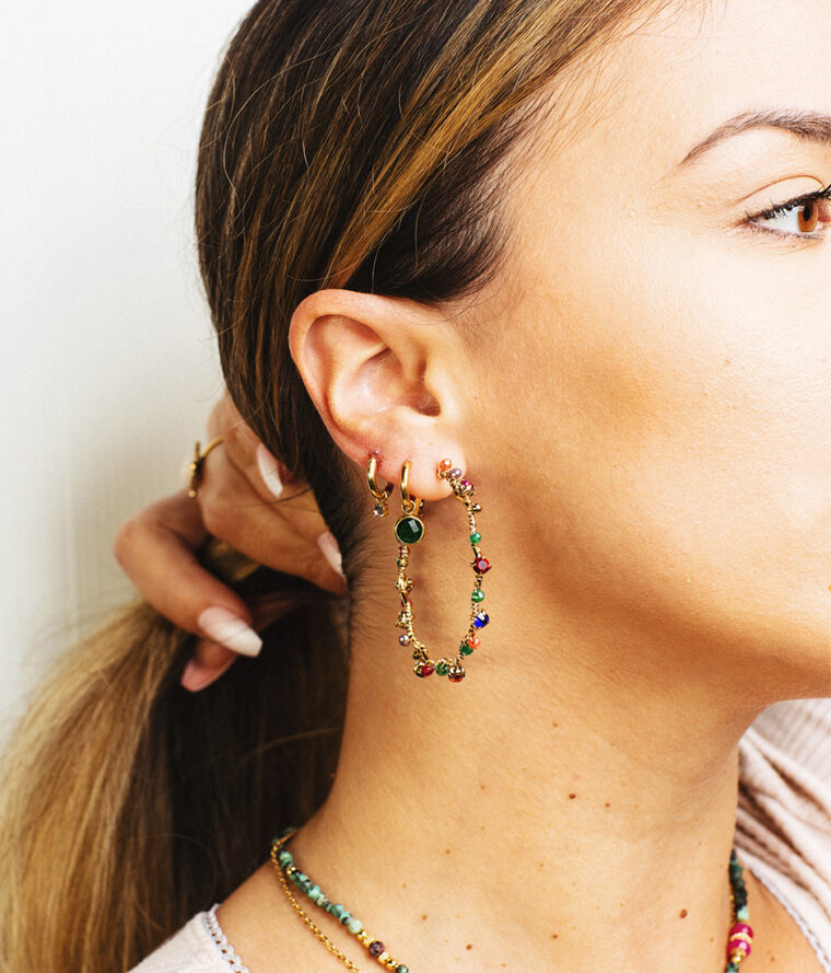 Créoles Pearls & Strass – Image 5