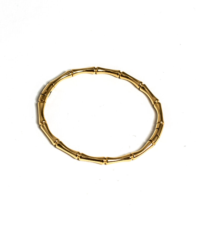 bracelet bambou doré